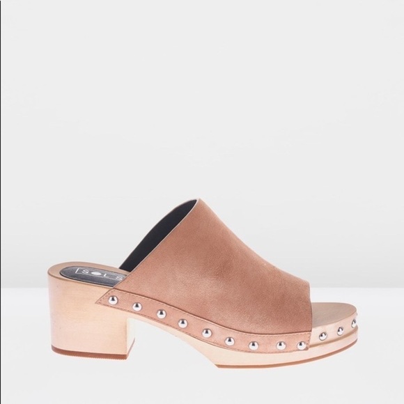 Sol Sana Jackie Suede Leather Clogs - 40 (US 8.5) - Picture 1 of 7